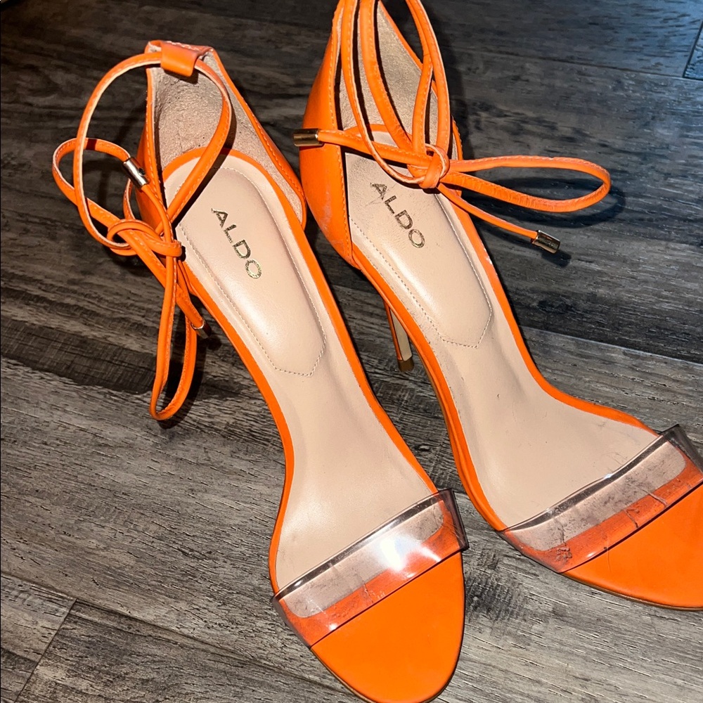 Aldo Women's Bright Orange Heels